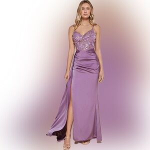 Satin Gown Evening dress